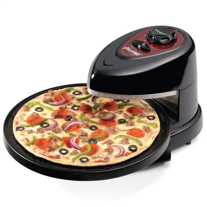 Experience Fast and Easy Cooking with Pizzazz Plus Rotating Pizza Oven –  Design Inn