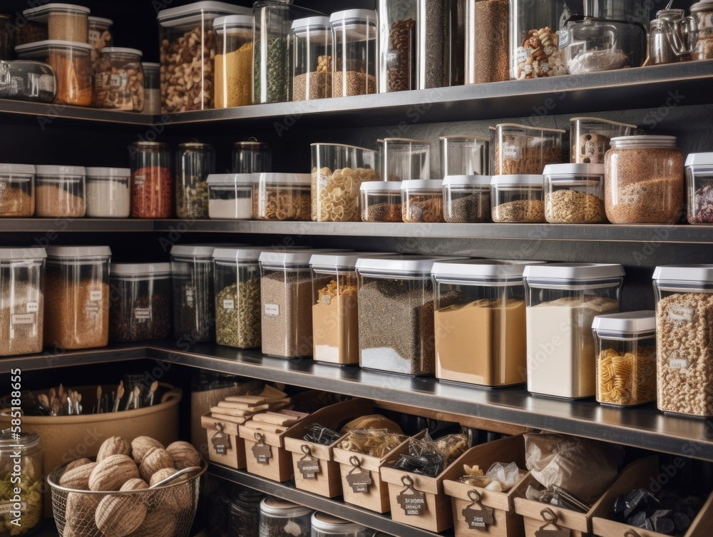 Organizing Your Kitchen with Glass Containers: Tips for a clutter-free and stylish kitchen.