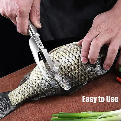 Stainless Steel 3 In 1 Fish Scale Knife - Design Inn