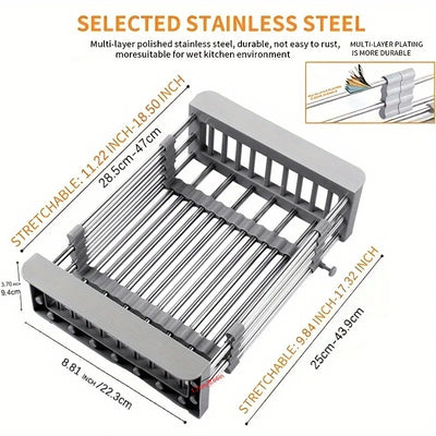 Stainless Steel Kitchen Basket - Design Inn