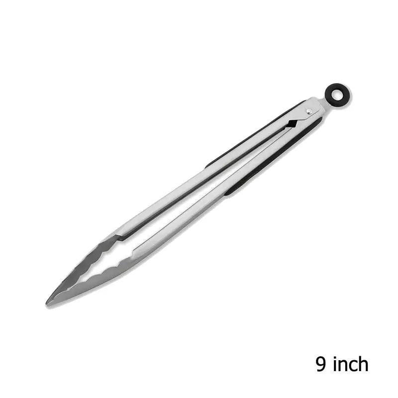 9-Inch Stainless Steel Kitchen Tongs