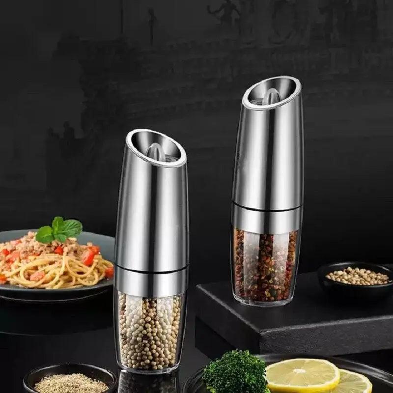 Electric Salt and Pepper Grinder Gravity Bottle Grinder with Steel Lid and  Adjustable Ceramic Grinder Core - China Adjustable Ceramic Grinder and  Gravity Pepper Grinder price
