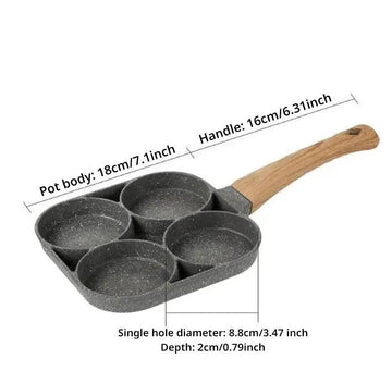 4Cup Omelette Pan Egg Frying Pan With Universal Pan Nonstick Egg